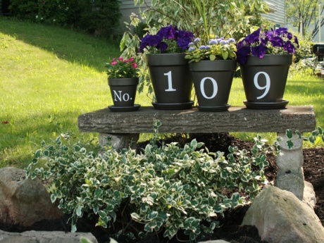 Idea original para decorar la numeración de tu casa